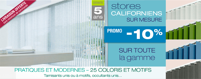 Stores sur mesure et rideaux sur mesure en ligne