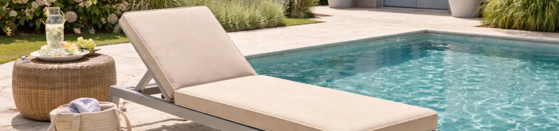 coussin bain de soleil