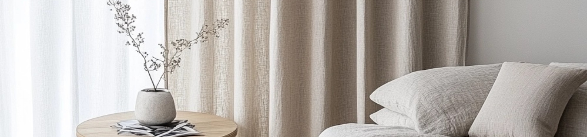 Rideau beige
