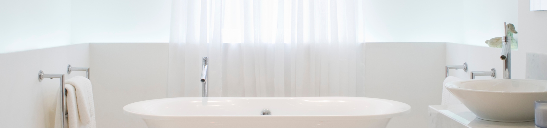 Rideau fenêtre salle de bains