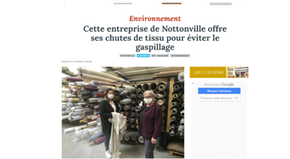 Cette entreprise de Nottonville offre ses chutes de tissu pour éviter le gaspillage