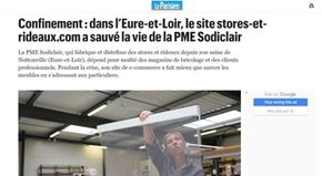 Confinement : dans l’Eure-et-Loir, le site stores-et-rideaux.com a sauvé la vie de la PME Sodiclair.