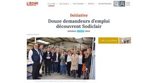 Douze demandeurs d’emploi découvrent Sodiclair