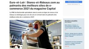 Eure-et-Loir : Stores-et-Rideaux.com au palmarès des meilleurs sites de e-commerce 2021 du magazine Capital