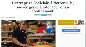 L'entreprise Sodiclair, à Nottonville, sauvée grâce à Internet et au confinement