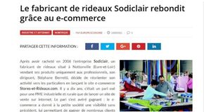 Le fabricant de rideaux Sodiclair rebondit grâce au e-commerce