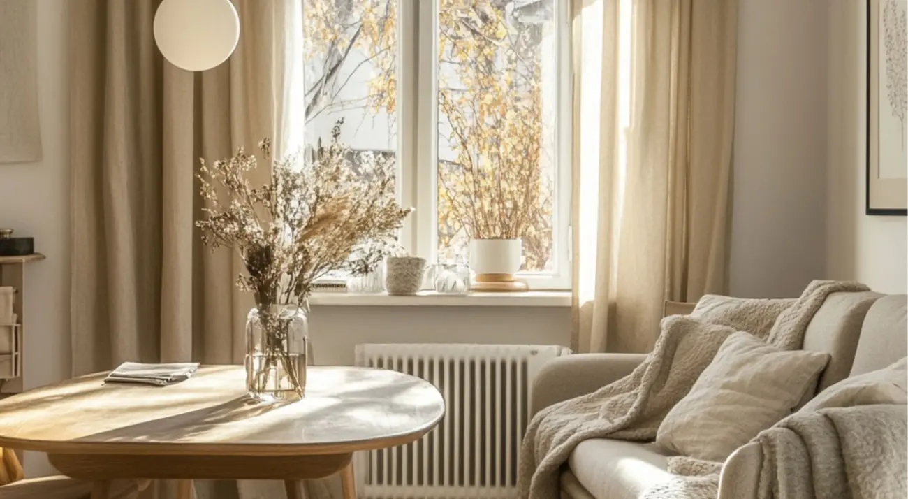 Quelle couleur de rideau avec un mur blanc et taupe ?