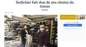 Stores-et-Rideaux.com, fait don de ses chutes de tissus