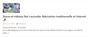 Stores-et-Rideaux.com fait s'accorder fabrication traditionnelle et internet