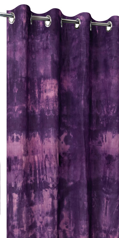 rideaux Tie and Dye pour chambre