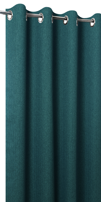 Rideaux flanelle pour chambre bleu canard