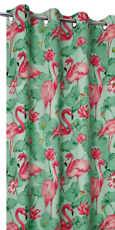 Rideaux flamand rose