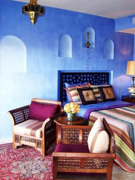 chambre coloré oriental