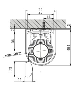 Encombrement Pose Plafond