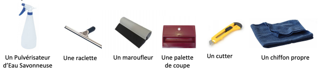 contenu colis films vitrage sur mesure