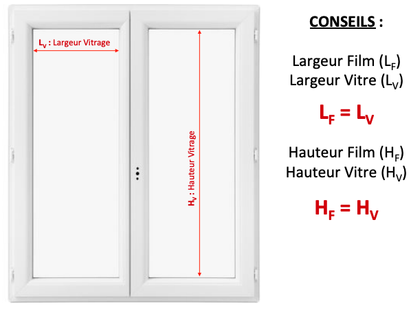 conseil pour prendre les mesures d'un film pour vitrage