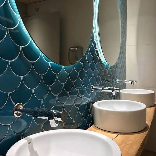 rideau salle de bain bleu canard