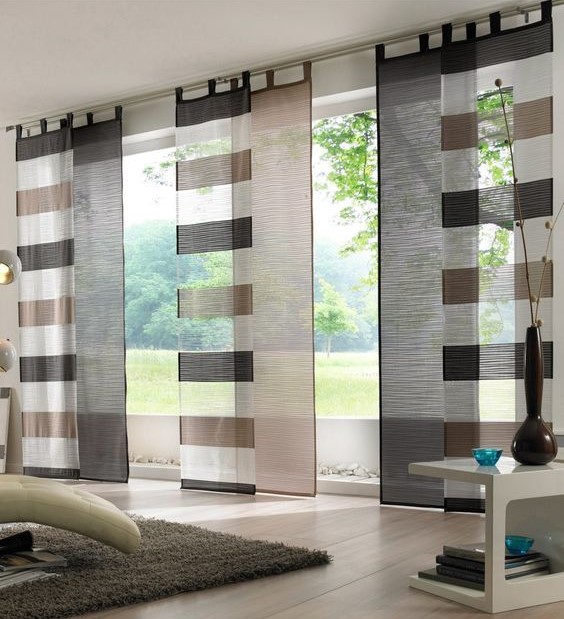 Stores japonais pour baie vitrée panneau japonais pour grande fenêtre