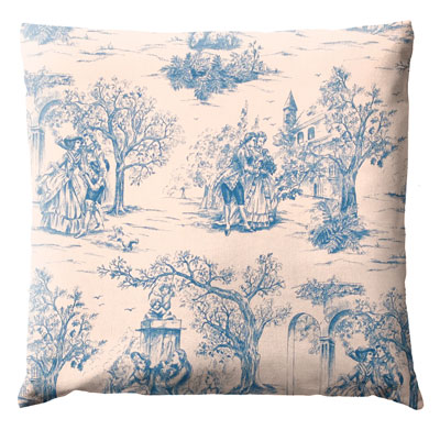 coussin toile de jouy