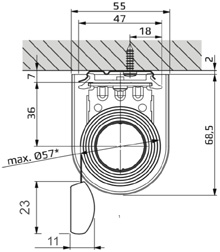 Encombrement Pose Plafond