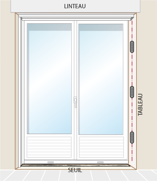 montage moustiquaire porte fenetre