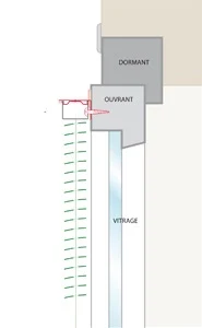 store grille aeration sans percage