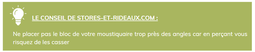 pose pour moustiquaire porte fenetre