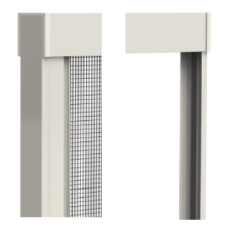 Profil latéral en aluminium pour moustiquaire sur mesure avec ou sans aimant