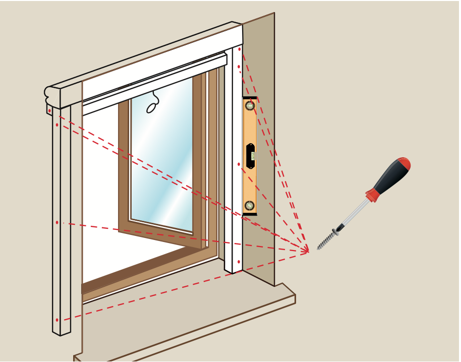 etape pose moustiquaire sur mesure