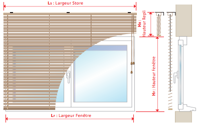 store bois pose sur equerre