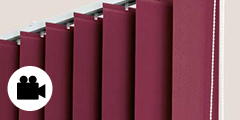 Store  à lamelles verticales sur mesure pour intérieur