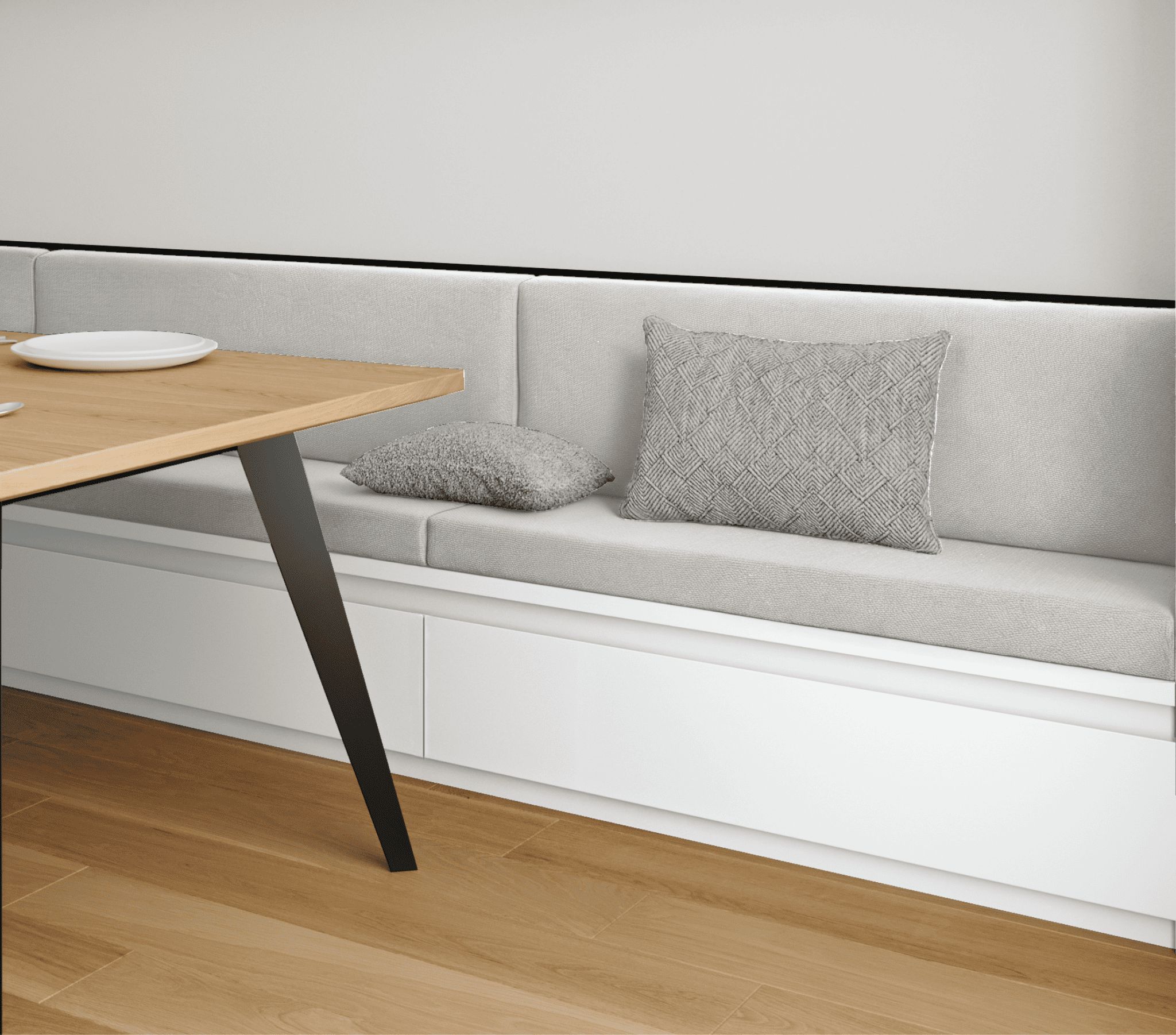 Coussin Banquette Intérieur Anti Tache Effet Chiné Beige