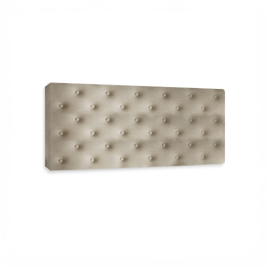 Tête de Lit Cloutée Lin Naturel