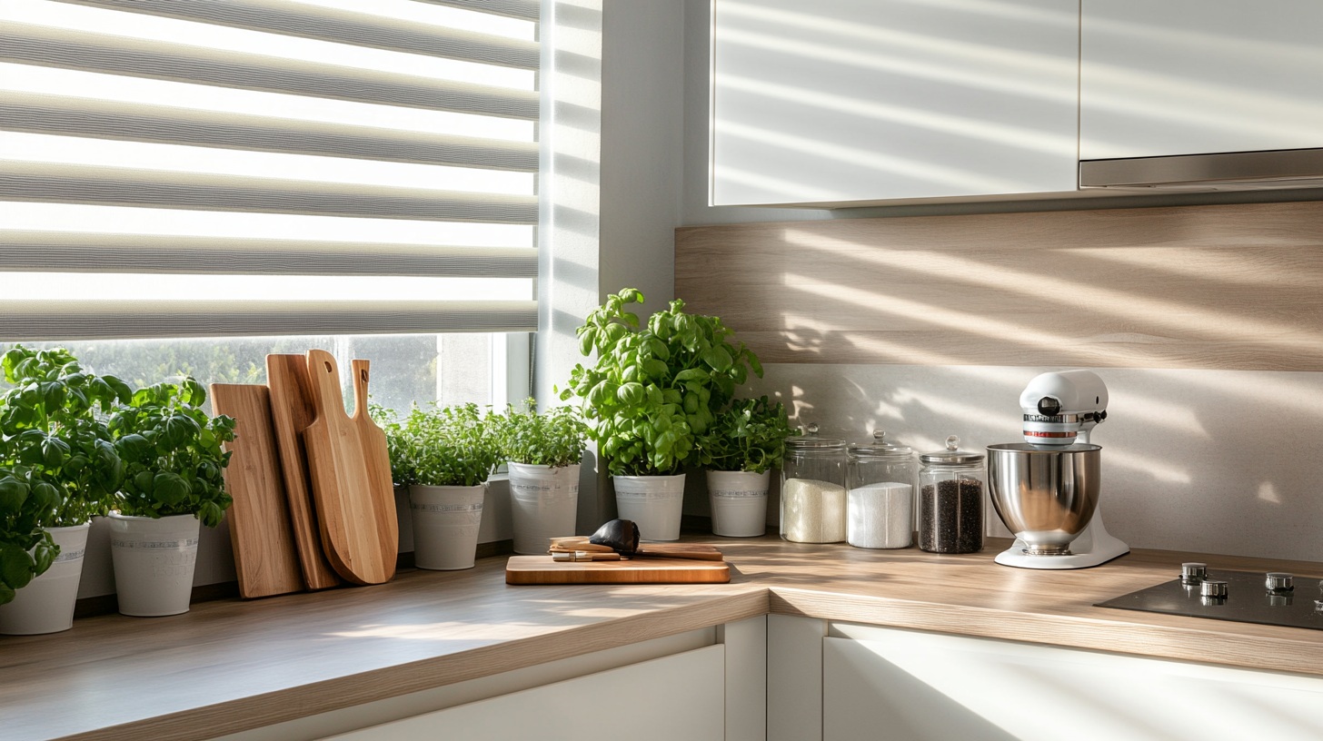 Stores enrouleurs jour nuit aspect naturel - polyester - sur mesure - sans perçage - durable et élégant - design épuré — vue 7