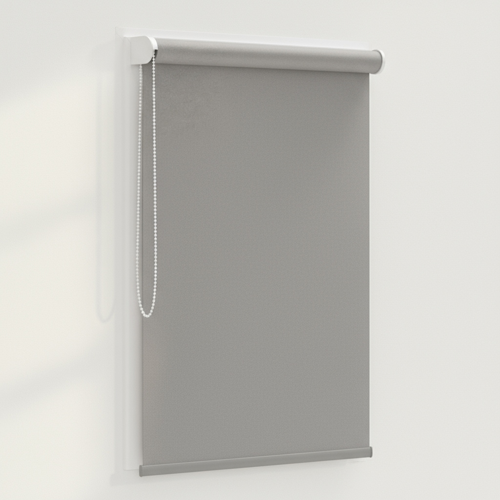 Store enrouleur occultant aspect toile de jute - polyester - sur mesure - sans perçage - motorisé - Garantie 5 ans — vue 7