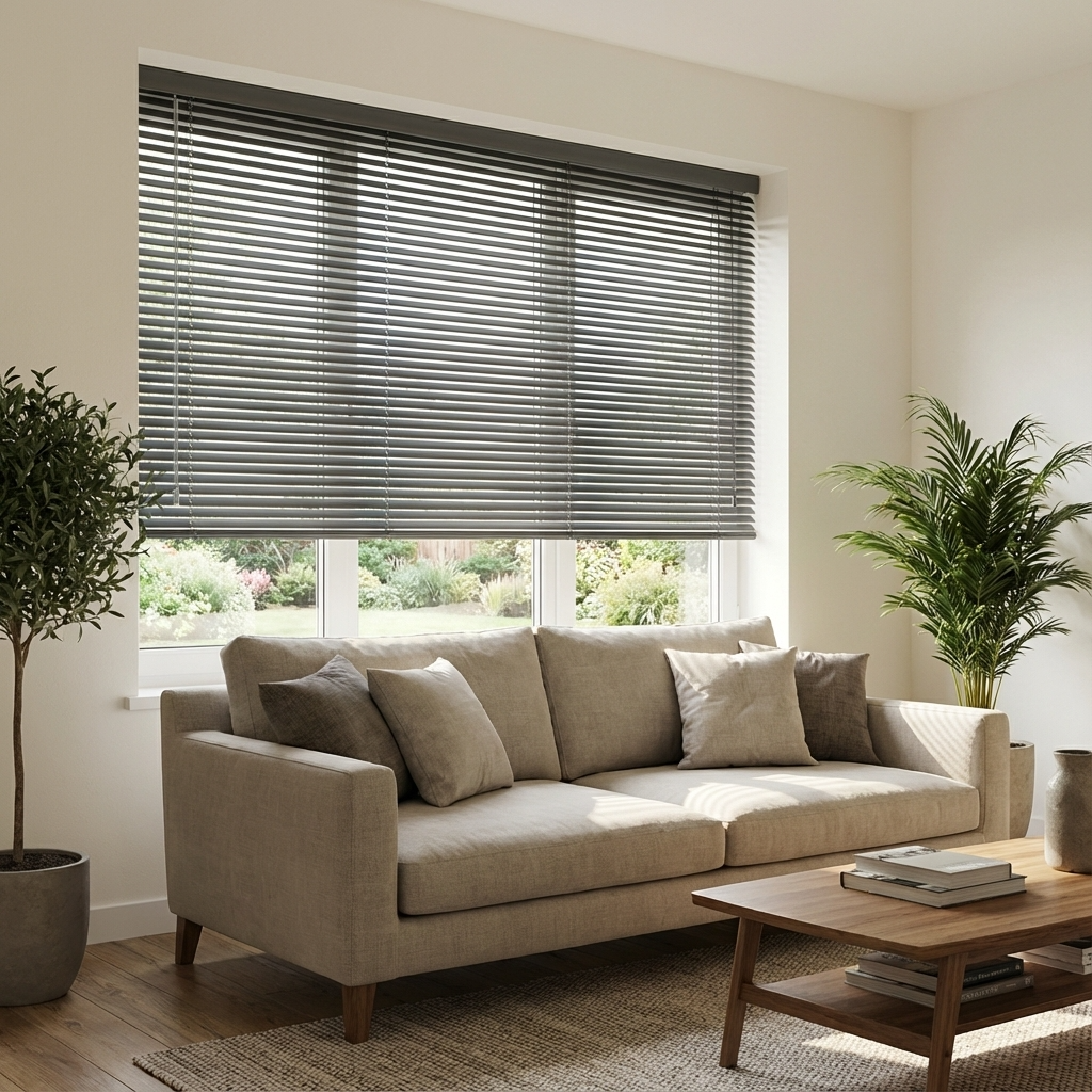 Store vénitien intérieur aluminium - sur mesure - nettoyage facile avec chiffon doux — vue 6