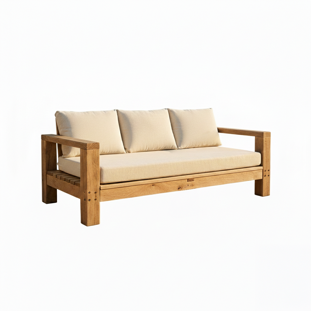 Coussin pour palette - Tissu imperméable - Made in France - Coussin Banquette Extérieur - Pour jardin - Disponible en plusieurs couleurs et tailles — vue 3