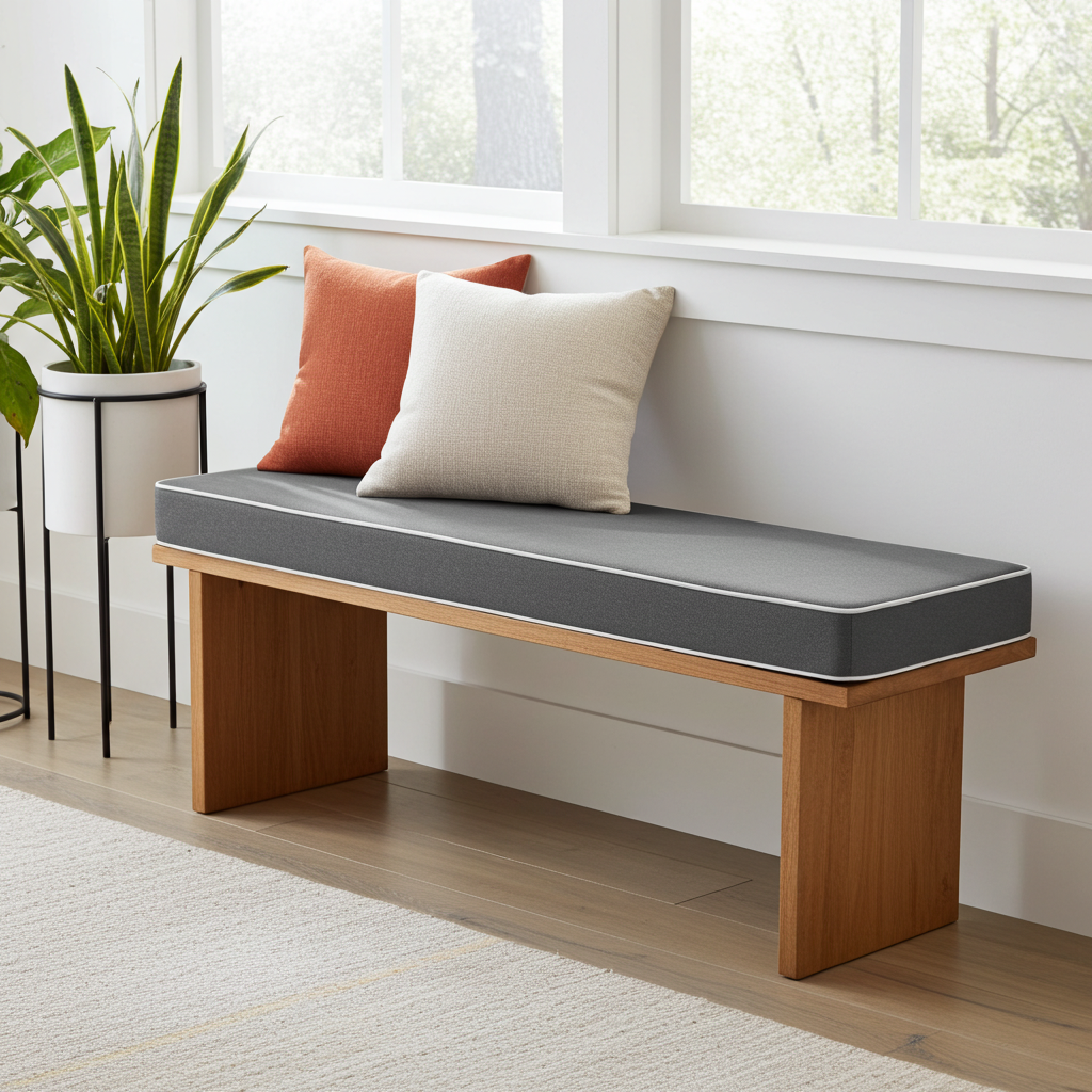 Coussin pour Banc - Design pratique et élégant - Disponible dans une variété de couleurs - Tissu durable et résistant