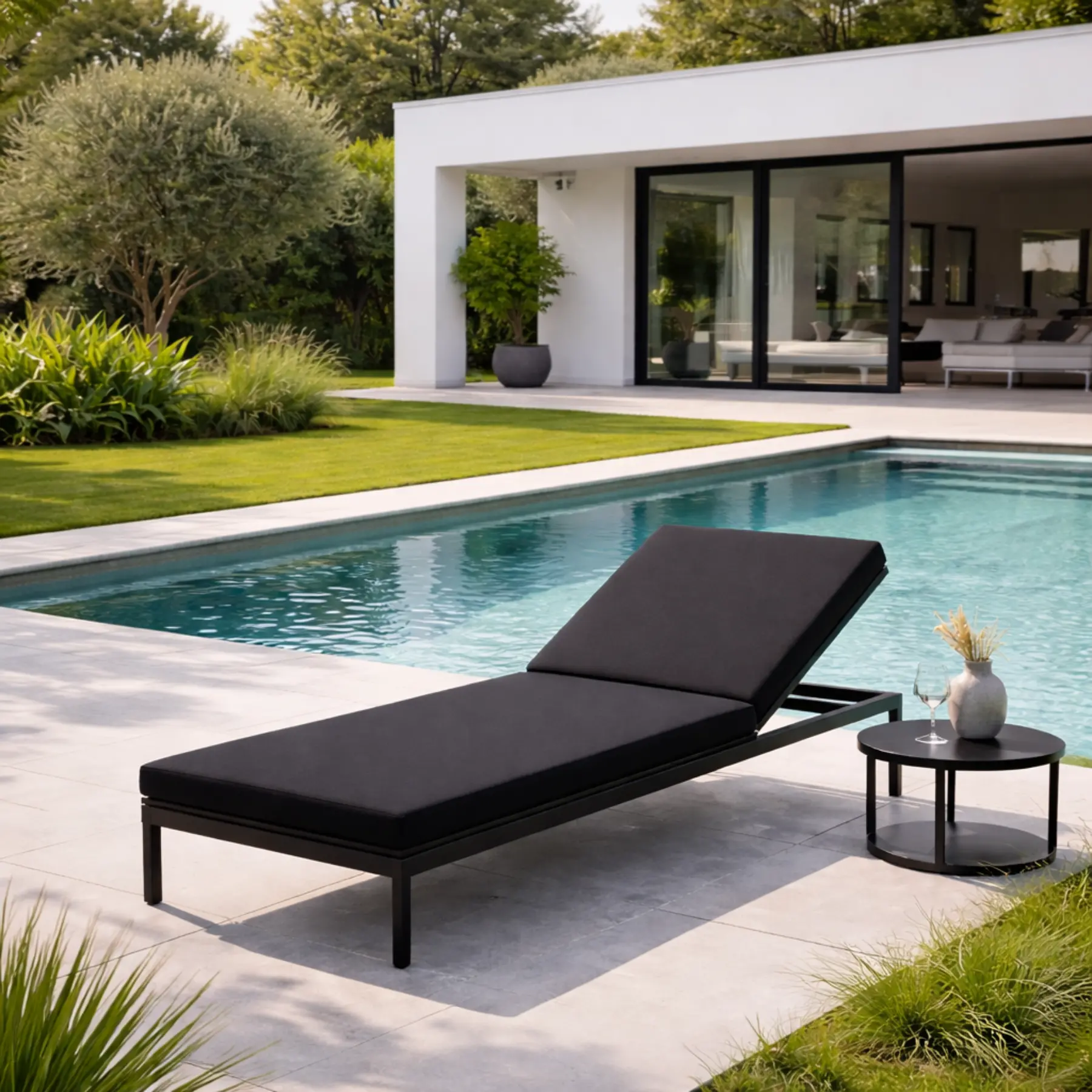 Matelas transat sur mesure - Coussin extérieur imperméable - Résistant soleil et humidité - Confort extérieur durable