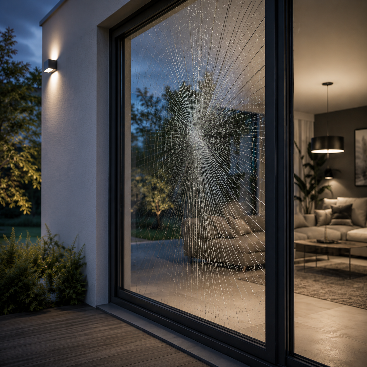 Film sécurité CLEAR 8XC extérieur sur mesure - Film anti-intrusion et anti-bris de glace - Transparence préservée et protection UV — vue 5