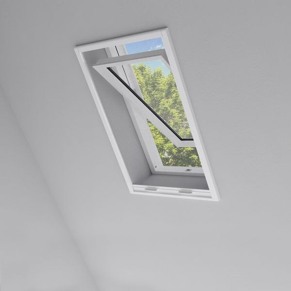 Moustiquaires compatibles ROTO - Pose en applique - Structure aluminium blanc - Toile haute transparence - Compatible VELUX