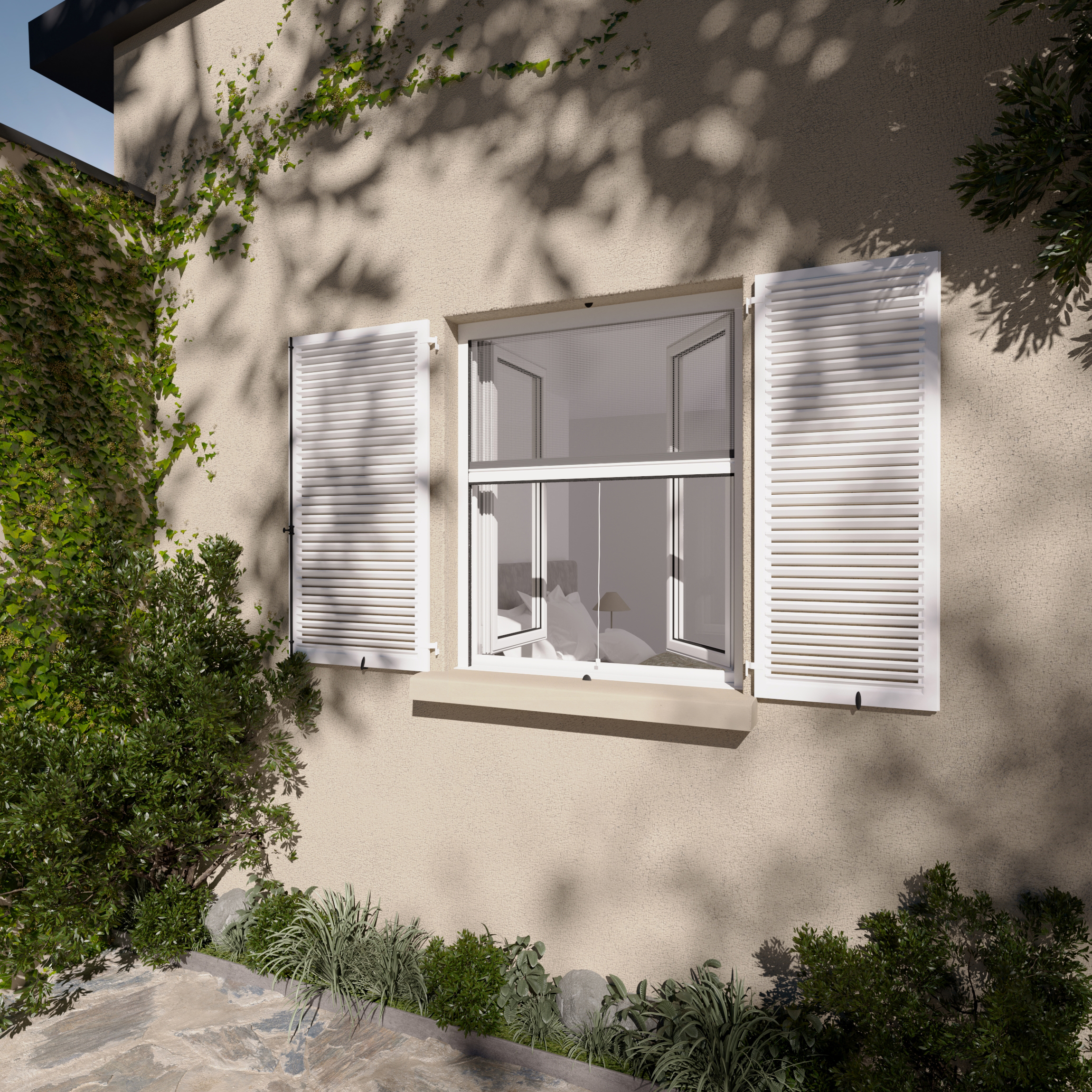 Moustiquaire pour fenêtre - Structure résistante - Protection moustiques et frelons - Luminosité préservée