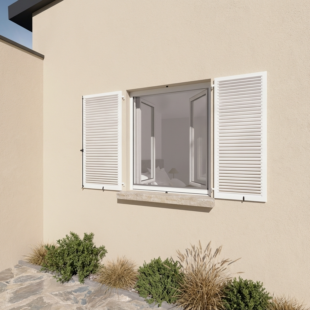 Moustiquaire à enrouleur - Fermeture hermétique par balais - Vue sur extérieur nette — vue 6