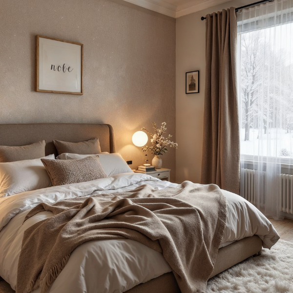 Rideaux occultants effet laine