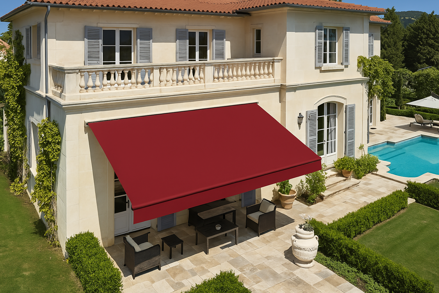 Store Banne Coffre Intégral Bordeaux Terrasses et Balcons