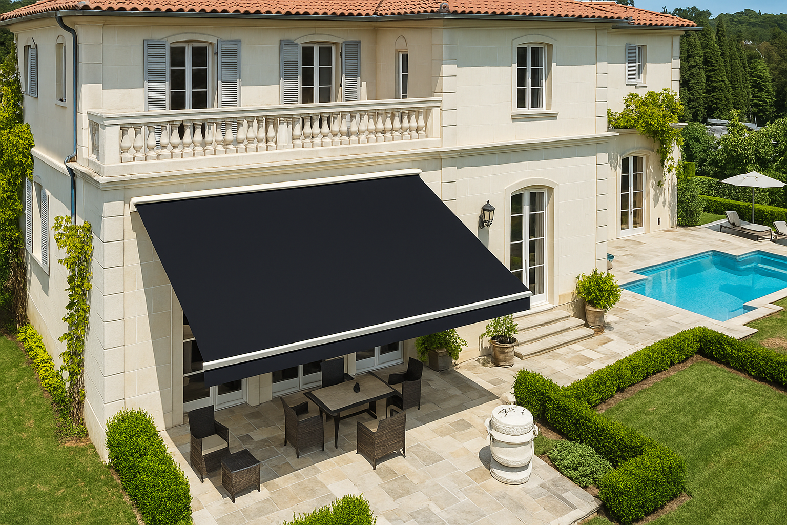 Store Banne Sans Coffre Noir Terrasses et Balcons