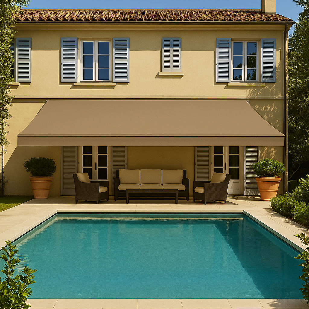 Store Banne Semi Coffre Taupe Terrasses et Balcons
