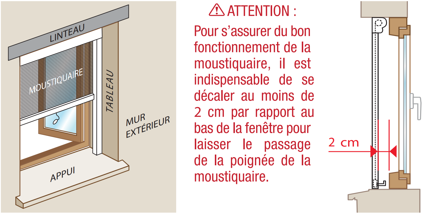 prendre mesure moustiquaire fenetre