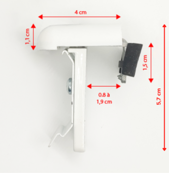 detail pose sans percage store enrouleur