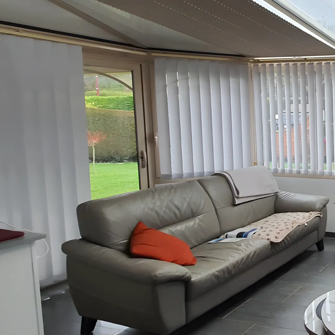 Store californien anti chaleur semi ouvert véranda